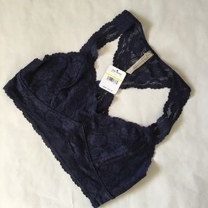Free People Navy Bralette NWT Sz. M